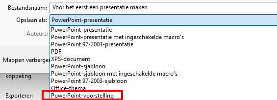 PowerPoint-voorstelling